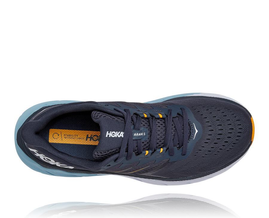 Basket Hoka One One Arahi 5 Homme - Bleu Marine - EXV-916283